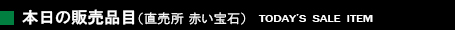 本日の販売品目